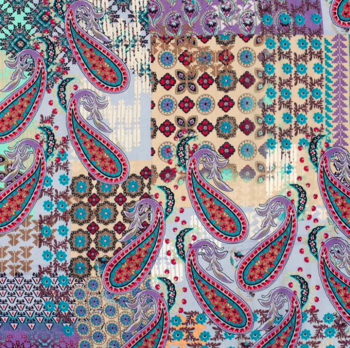 Satin fluweel kleurrijk mandala patroon - My Image